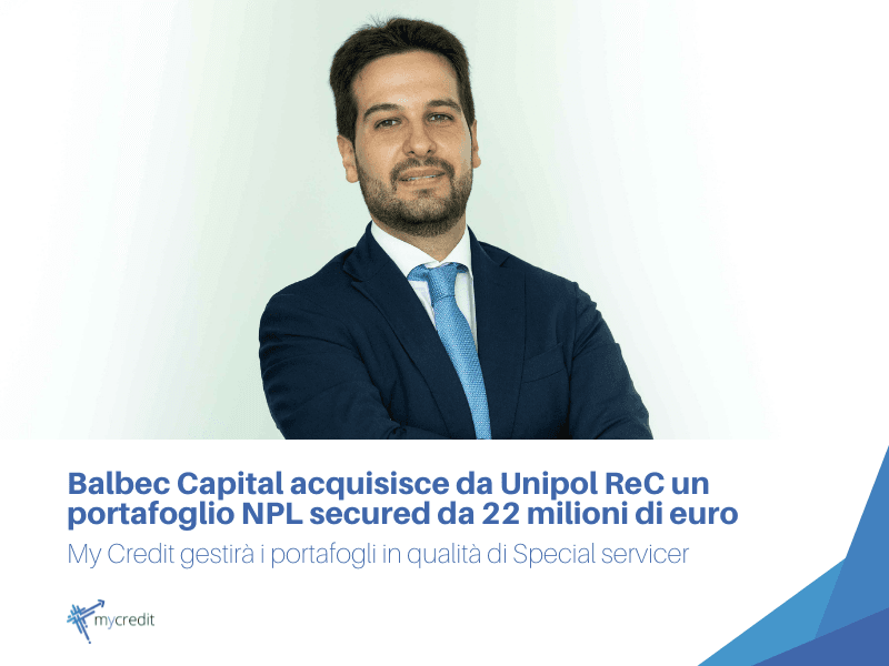 Balbec Capital acquires a 22 million euro secured NPL portfolio from Unipol ReC