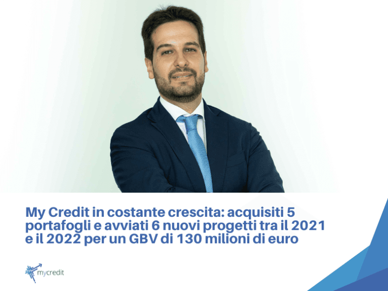 My Credit in constant growth: 5 portfolios acquired and 6 new projects launched between 2021 and 2022 for a GBV of 130 million euros